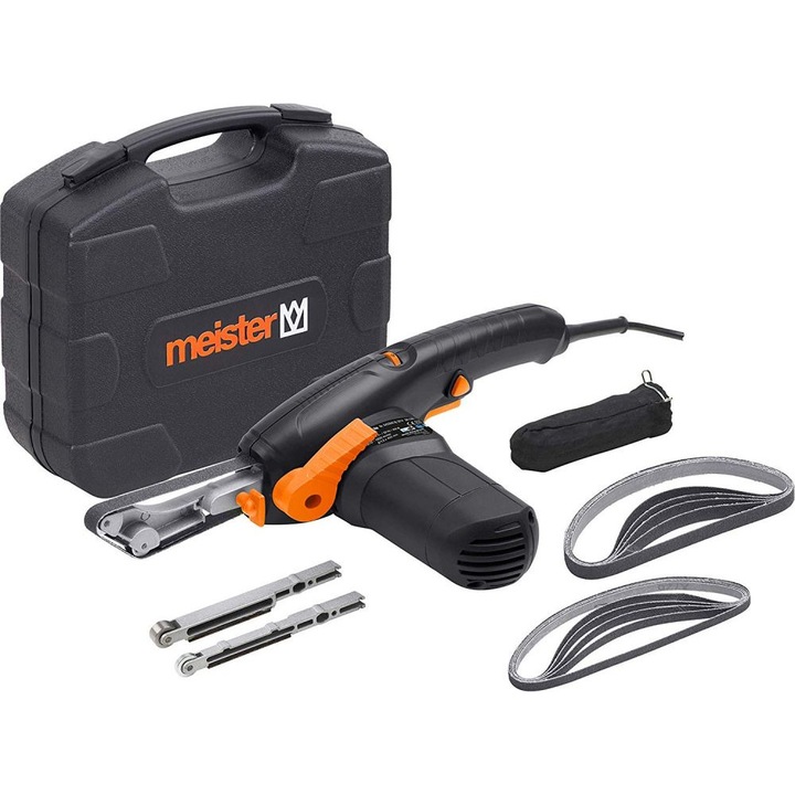 Slefuitor cu mini-banda 400W Meister MF400-1, 1650RPM, banda 8/13x455 mm