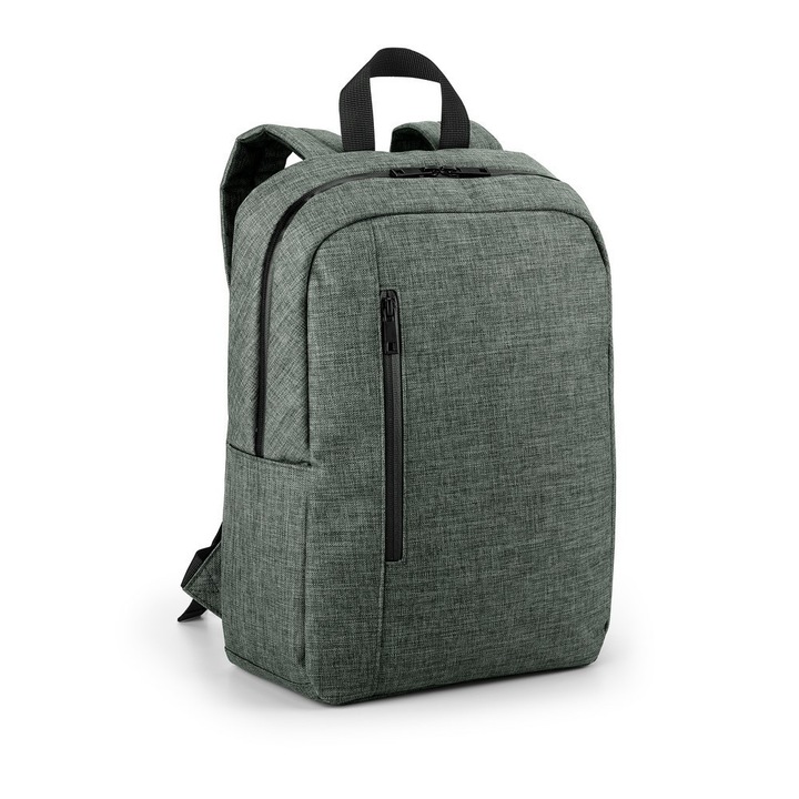 Rucsac Laptop 14 inch, Everestus, SS, 600D densitate mare, gri inchis, saculet de calatorie si eticheta bagaj incluse