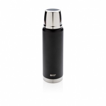 Termos 500 ml, Swiss Peak by AleXer, EE, otel inoxidabil, negru, breloc inclus din piele ecologica si metal Termos 500 ml, Swiss Peak by AleXer, EE, otel inoxidabil, negru, breloc inclus din piele ecologica si metal