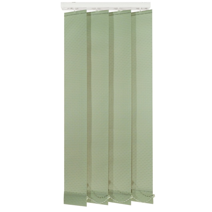 Jaluzele verticale 127mm, L260 x H280 cm, material Pois 20, Olive