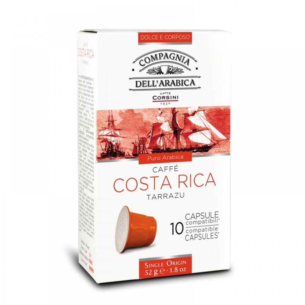Capsule, Corsini MonoArabica, Costarica, 10 Capsule, Cafea Monorigine, Nespresso Compatibile