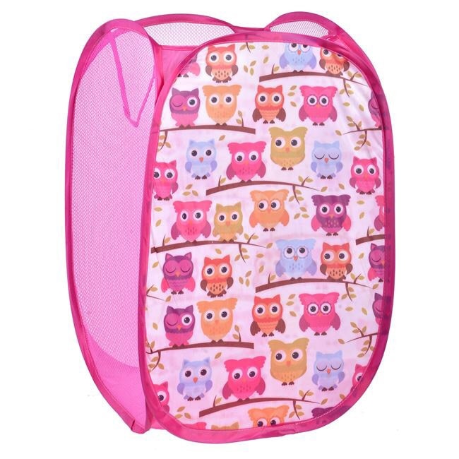 Cutie depozitare jucarii fetite , ATS , roz , pentru camera copiilor , poliester