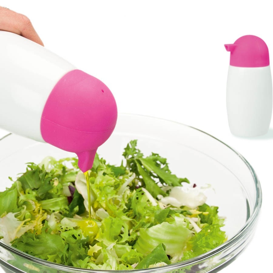 Set Pinguin pentru ulei si otet - roz