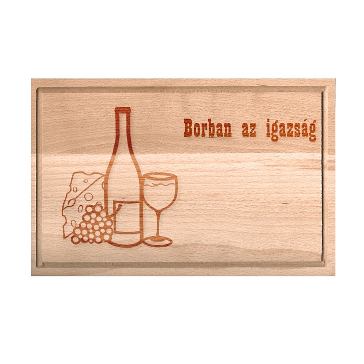 Tocator alimente, WideWorld Kft, Lemn de fag, Maro