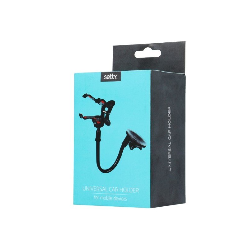 Suport auto universal Setty pentru telefon sau GPS Negru