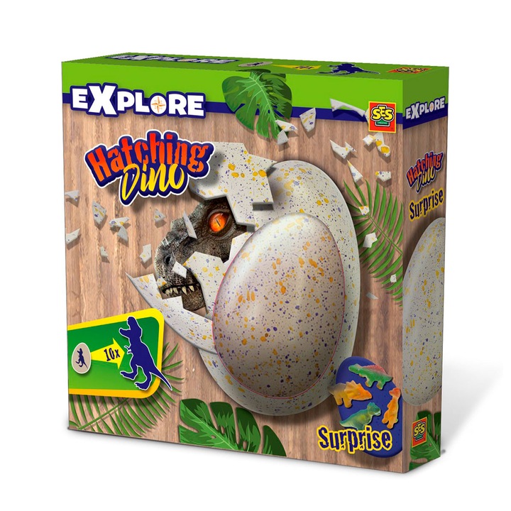 Figurina cu surpriza Ses Creative dinozaur crescator in ou, Dino in Egg