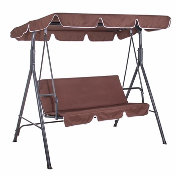 Leagan/Balansoar Springos, 3 locuri, 150x170x106cm, Maro Leagan/Balansoar Springos, 3 locuri, 150x170x106cm, Maro