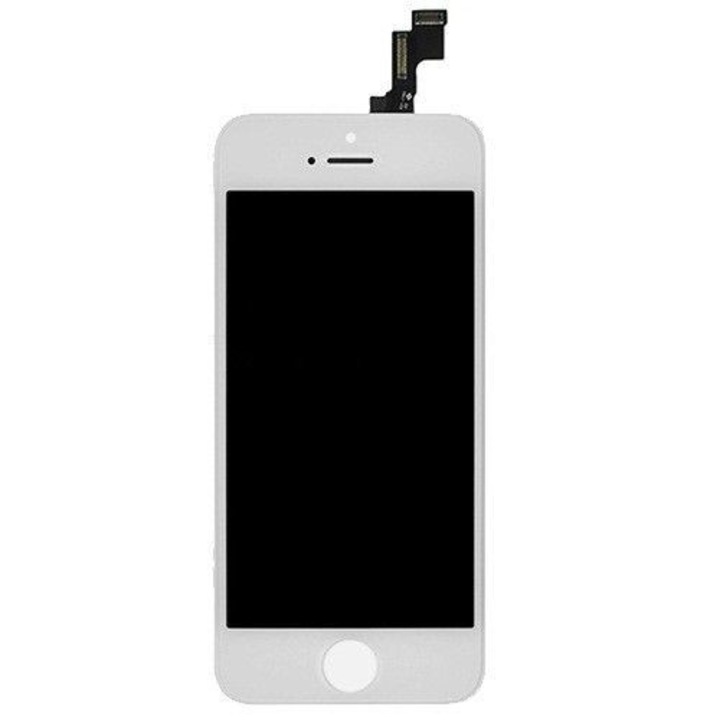Display Cu Touchscreen Si Rama Apple IPhone 5S Alb A+++