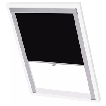Jaluzea opaca retractabila, vidaXL, Tesatura, C06, 37 x 98 cm, Negru Jaluzea opaca retractabila, vidaXL, Tesatura, C06, 37 x 98 cm, Negru