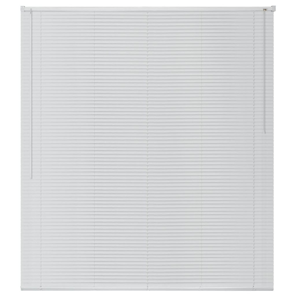 Jaluzea fereastra vidaXL, Aluminiu, 120 x 160 cm, Alb