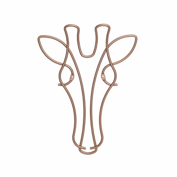 Cuier de perete finisaj cupru in forma de girafa Cuier de perete finisaj cupru in forma de girafa