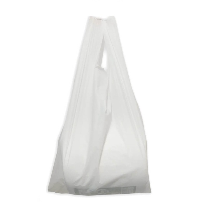 Pungi Biodegradabile Albe 30x9x60 cm, 500 Buc/Bax - Ambalaje din Materiale Ecologice, Plase si Sacose Bio si Reciclabile