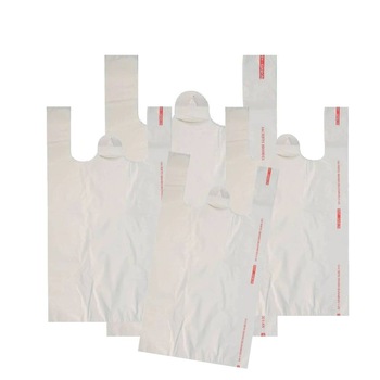 Set 50 de Pungi Biodegradabile BrandPaper, 30x9x60 cm, Albe Set 50 de Pungi Biodegradabile BrandPaper, 30x9x60 cm, Albe