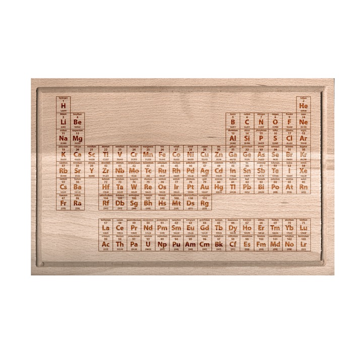 Tocator de bucatarie, WideWorld Kft, Lemn, 20x31 cm, Maro