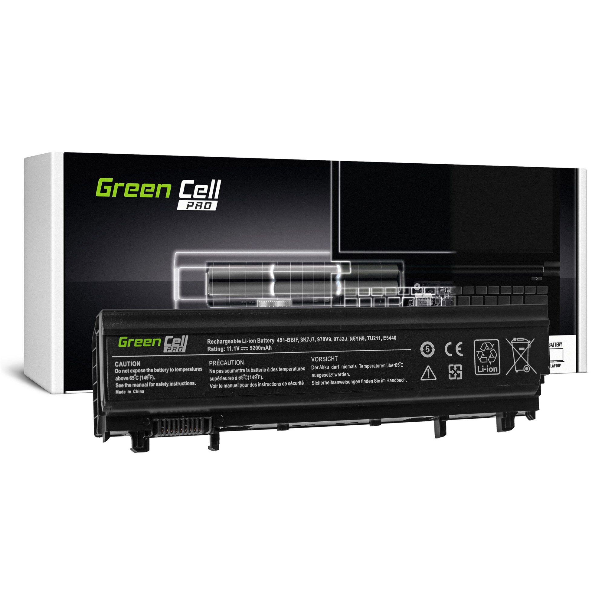 Baterie laptop PRO serie VV0NF N5YH9 pentru Dell Latitude E5440 E5540 acumulator marca Green Cell