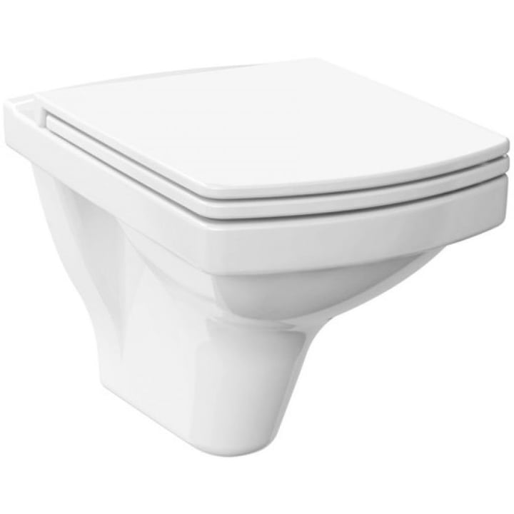 Cersanit Easy CleanON ALL IN ONE WC-készlet, Grohe beépített tartály, + Falra szerelhető, függesztett WC -csésze, + Lassú záródású fedél, Összeszerelésre kész