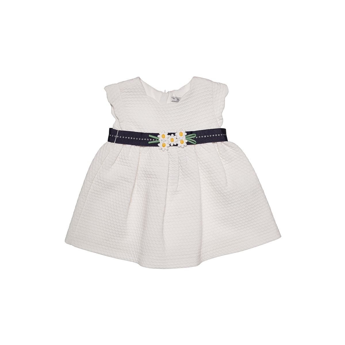 Rochie fetite, Mayoral, 6 luni (68 cm), alb/ bleumarin