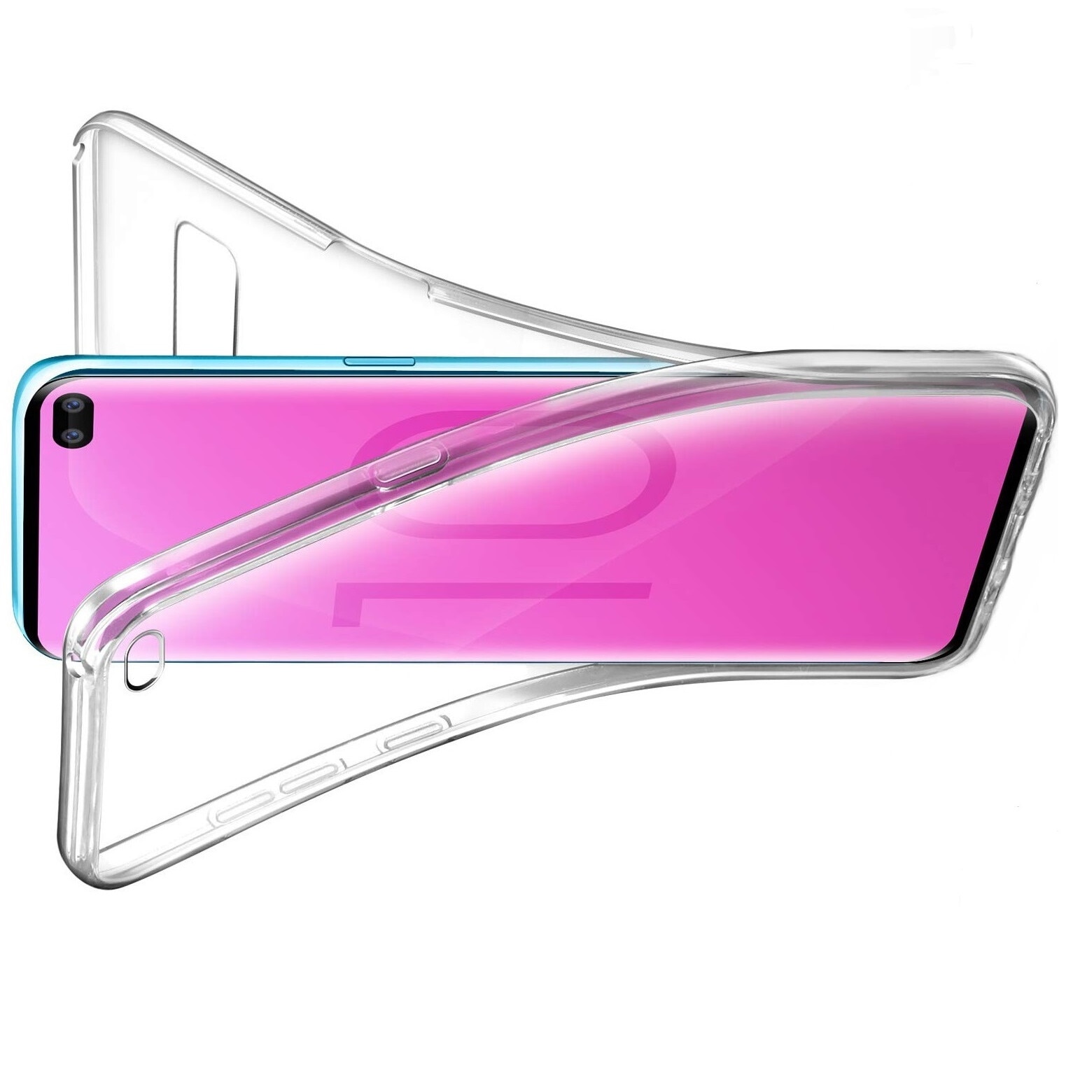 Husa Full TPU 360° (fata + spate) pentru Samsung Galaxy S10+, Transparent