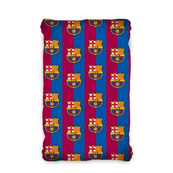 Cearceaf pentru pat FC Barcelona, 90x200cm+25cm, cu elastic, bumbac Cearceaf pentru pat FC Barcelona, 90x200cm+25cm, cu elastic, bumbac