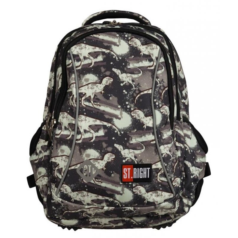 Rucsac Scolari si Prescolari 3 Compartimente St.Right - Dinosaurs BP26