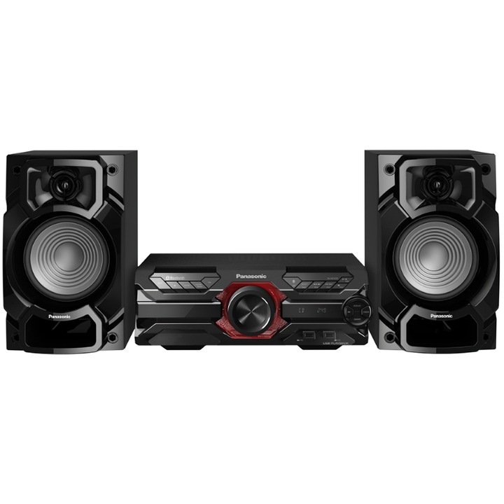Аудио система High Power Panasonic SC-AKX320E-K, 450 W RMS, Dual USB, Bluetooth, Max Juke App., Subwoofer 16 см