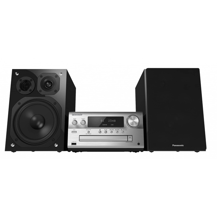 Аудио система High-Res Panasonic SC-PMX90EG-S, 120W, BT, USB-DAC, Lincs D-Amp, Говорители с 3 канала, Optical-in, Сребриста