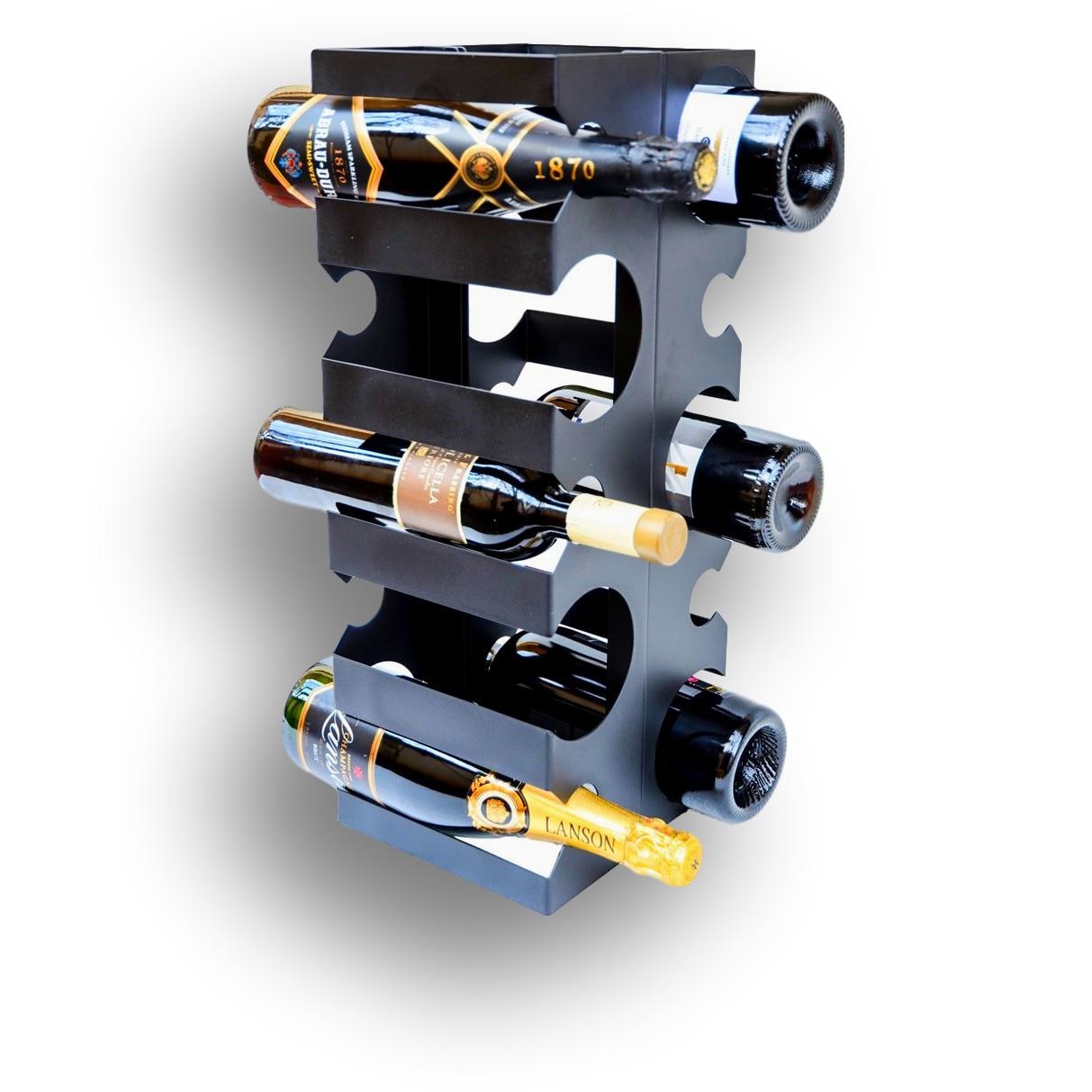 Suport sticle Smart 10, 450 mm, negru mat