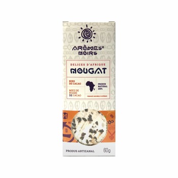 Nougat cu miez de boabe de cacao Aromes Noirs 60 g Nougat cu miez de boabe de cacao Aromes Noirs 60 g
