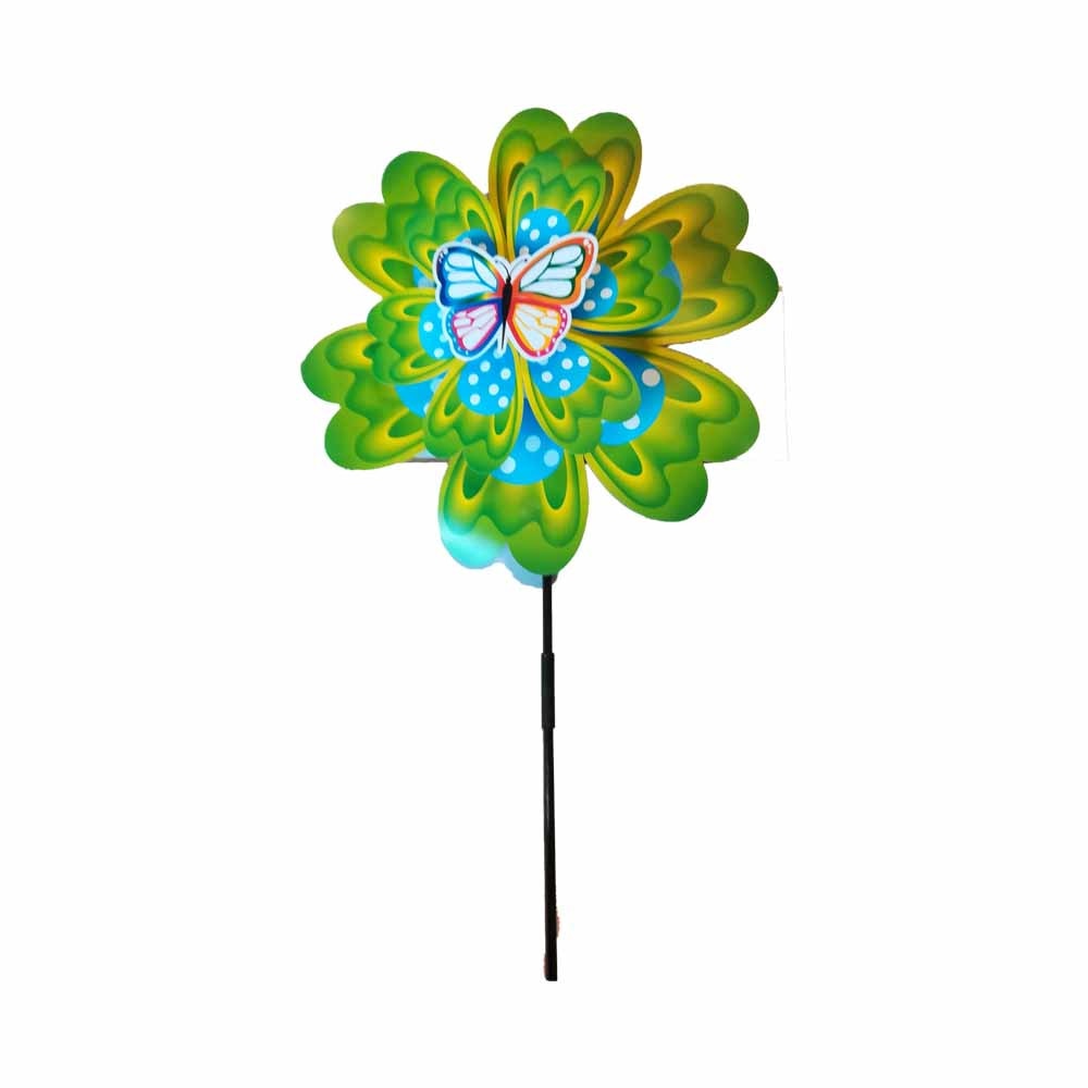 Morisca de vant dubla, 35 + 24 cm, multicolora