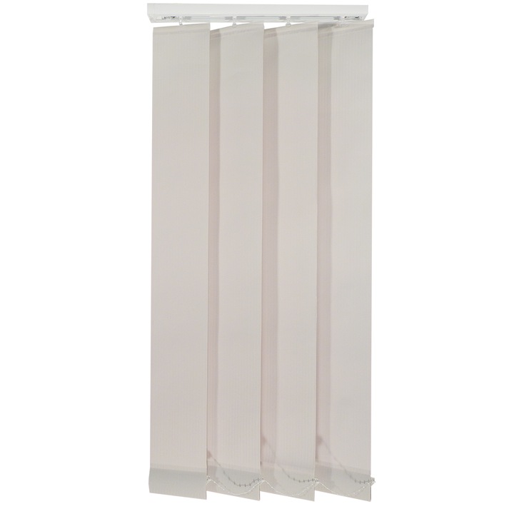 Jaluzele verticale 127mm, L80 x H130 cm, material Line 8, Gri