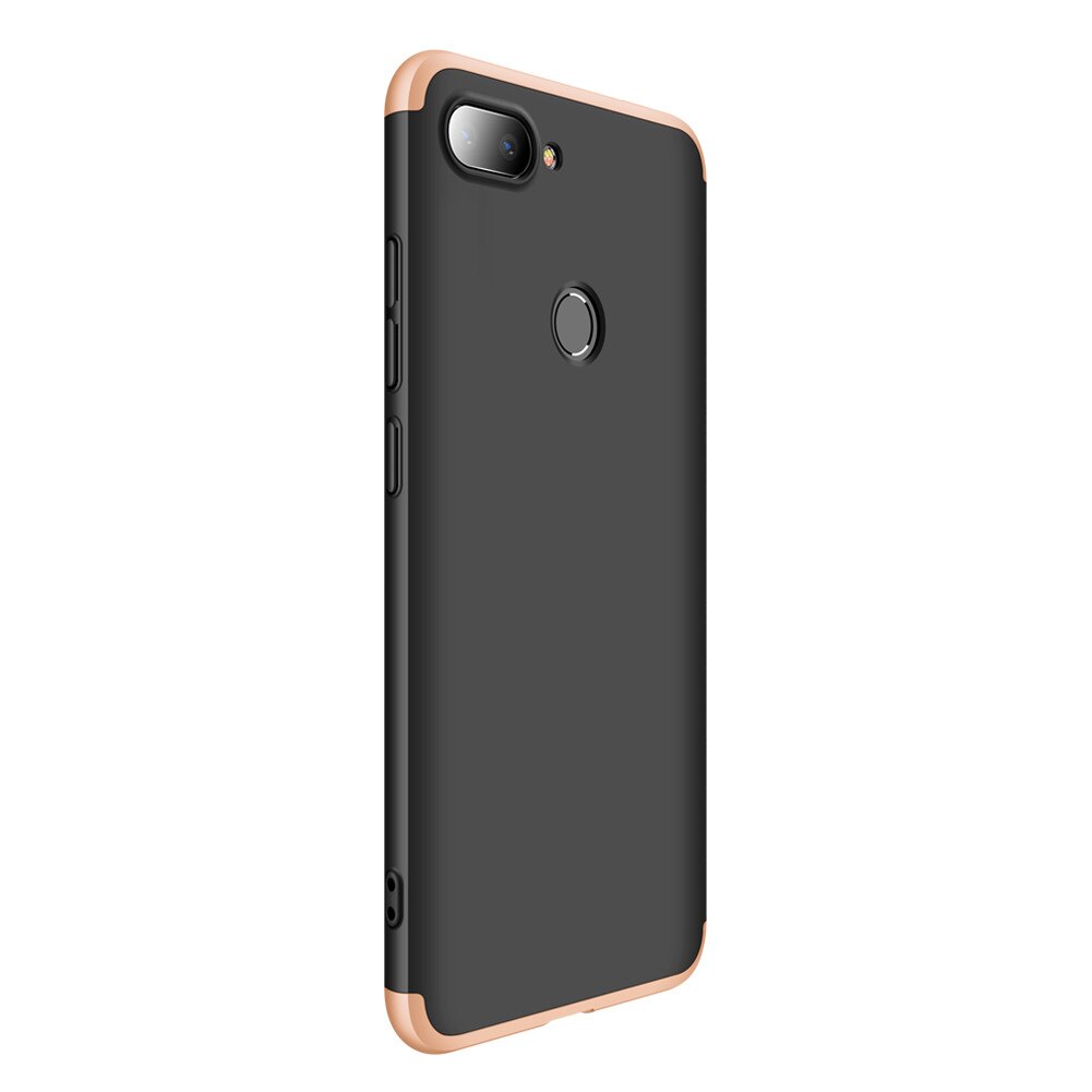 Husa Xiaomi Mi 8 Lite GKK 360 Negru/Auriu
