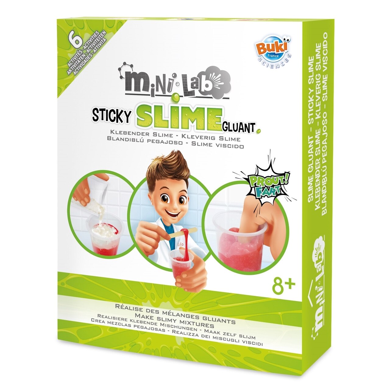 Joc educativ Buki France Mini Laboratorul de slime, +8 ani, MGC