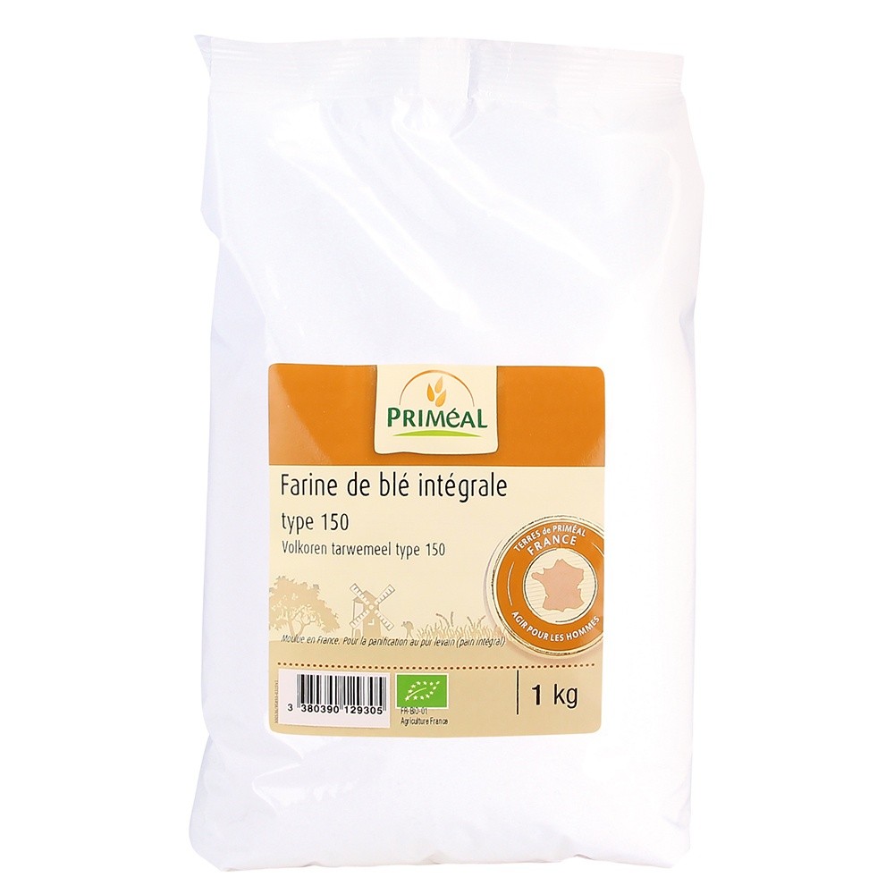 Faina integrala de grau T150 Bio Primeal, 1Kg