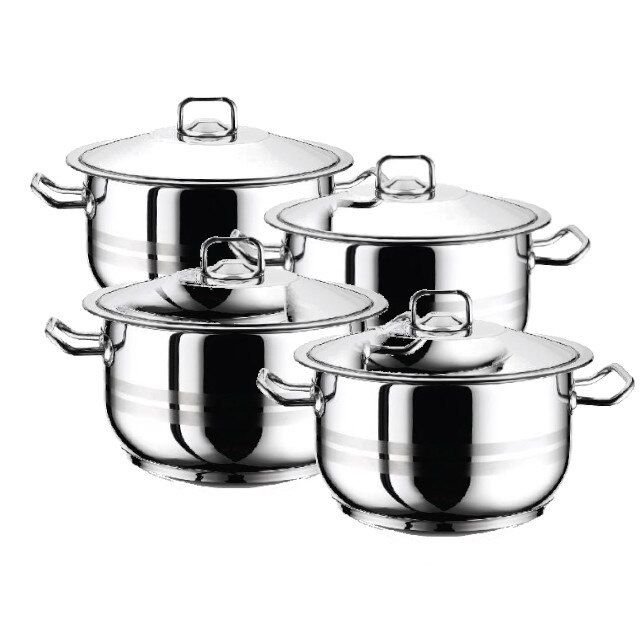 Set 4 oale cu capac 8 piese HASCEVHER GASTRO