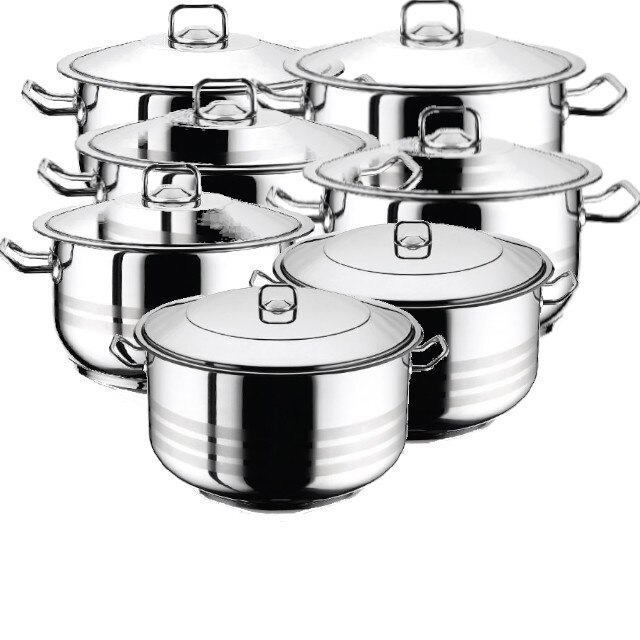 Set 7 oale cu capac 14 piese HASCEVHER GASTRO