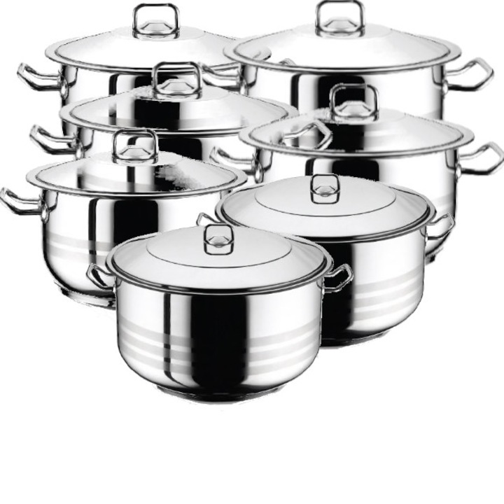Set 7 oale cu capac 14 piese HASCEVHER GASTRO