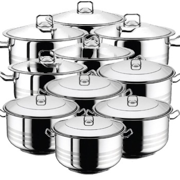 Set 10 oale cu capac 20 piese HASCEVHER GASTRO Set 10 oale cu capac 20 piese HASCEVHER GASTRO