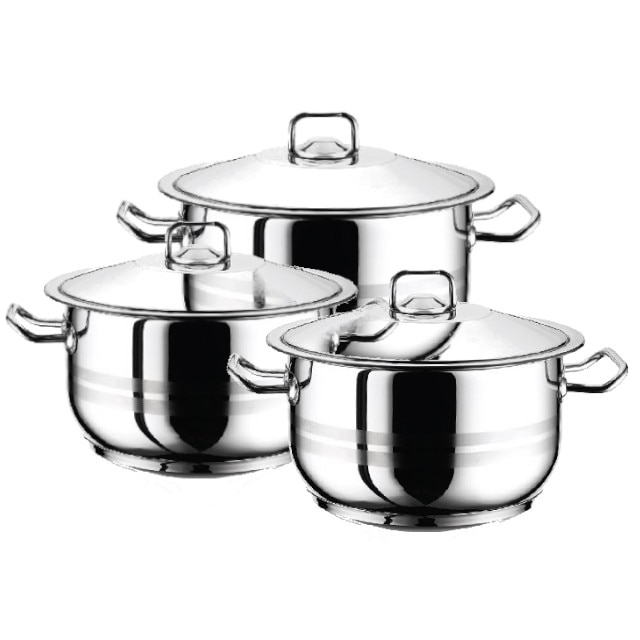 Set 3 oale cu capac 6 piese HASCEVHER GASTRO