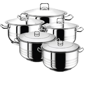 Set 5 oale cu capac HASCEVHER GASTRO 10 piese Set 5 oale cu capac HASCEVHER GASTRO 10 piese