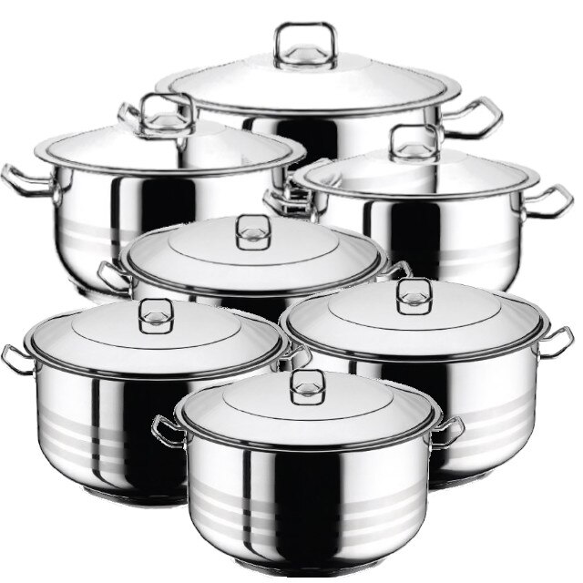 Set 7 oale cu capac HASCEVHER GASTRO 14 piese