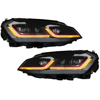 Set 2 Faruri LED compatibil cu VW Golf 7 VII (2012-2017) Facelift G7.5 GTI Look cu Semnal Dinamic Set 2 Faruri LED compatibil cu VW Golf 7 VII (2012-2017) Facelift G7.5 GTI Look cu Semnal Dinamic