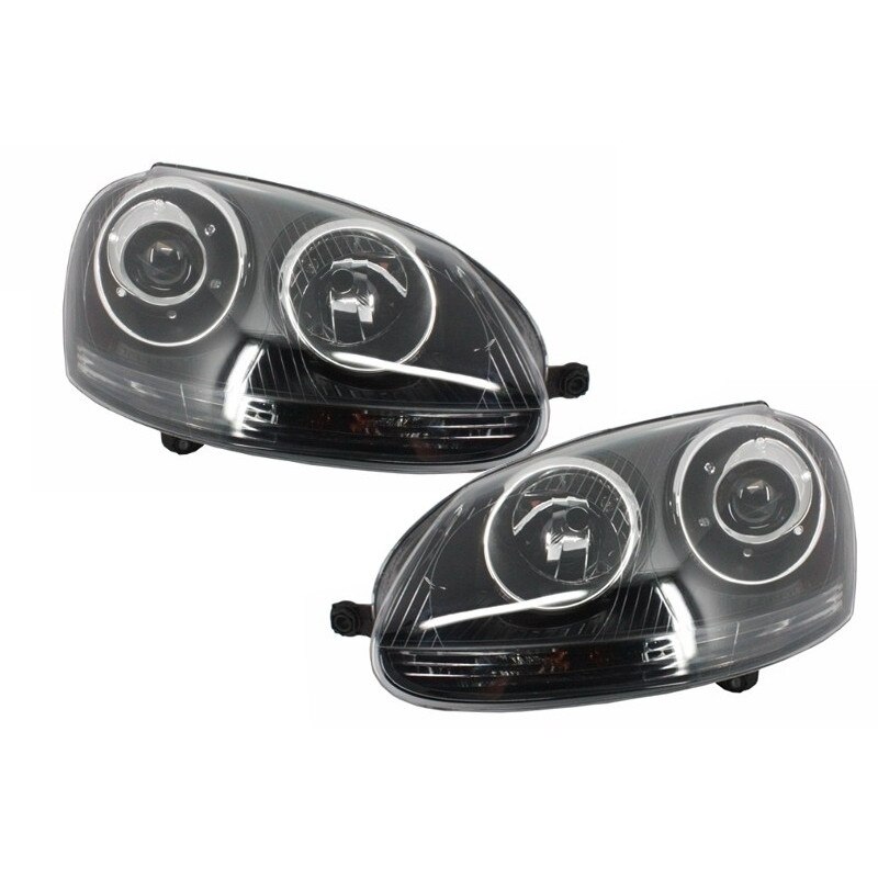 Faruri compatibil cu VW Golf 5 V (2003-2007) GTI R32 Design Black