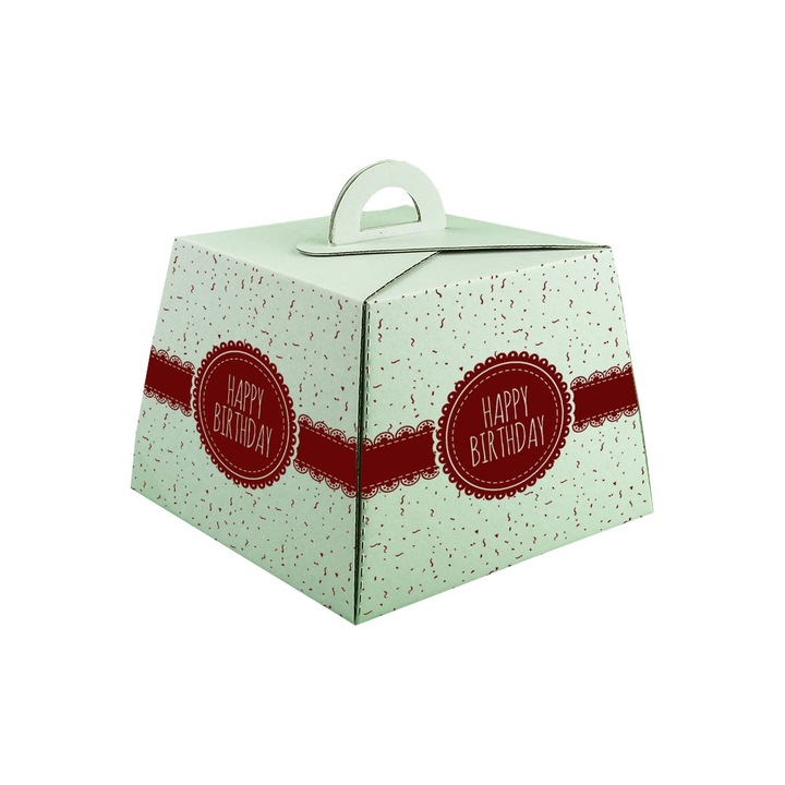 Комплект от 25 кутии за торти GENERIC MEGACART EXPERT, естествени, CT1/2 200 x 200 x 145 mm