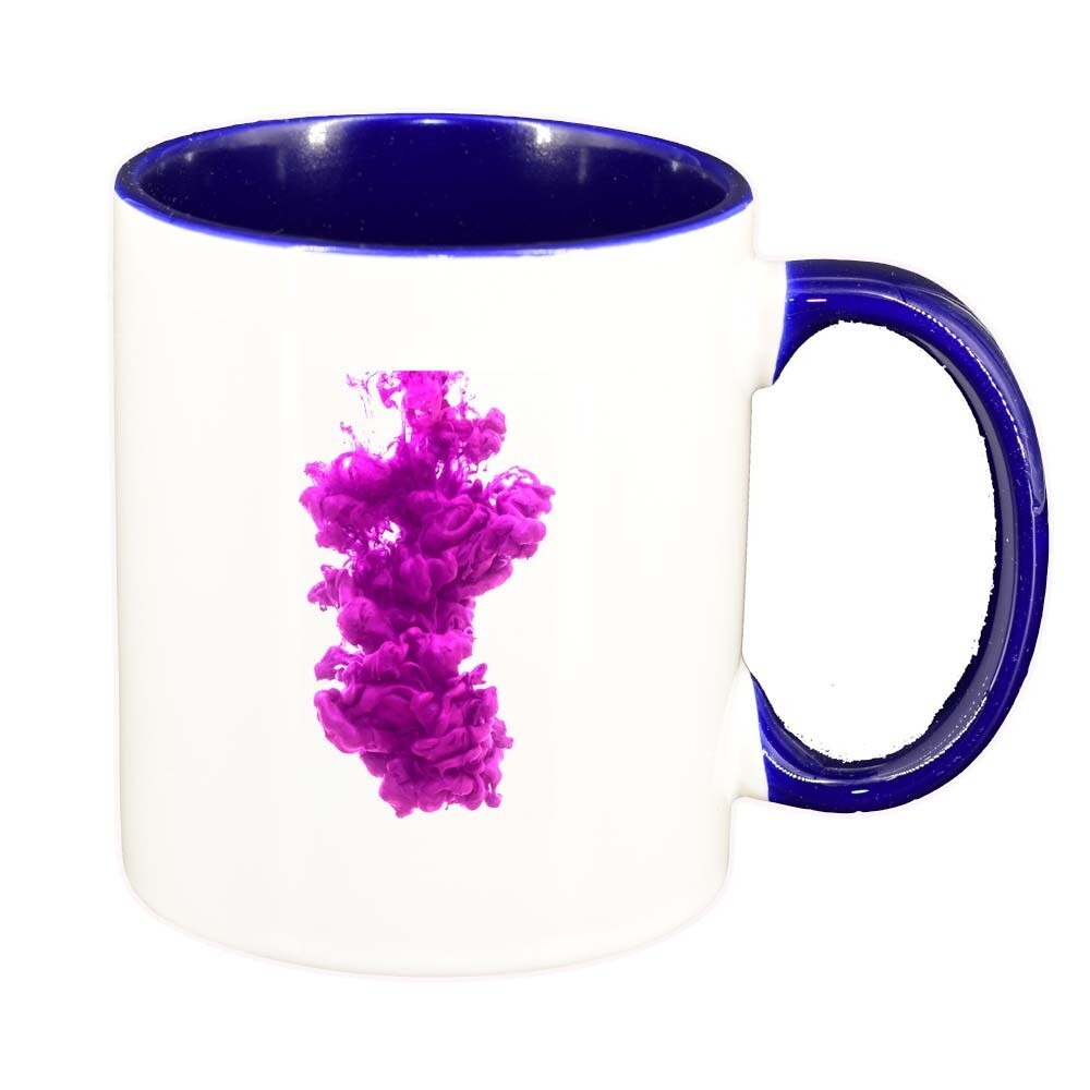 Cana Colour, interior albastru inchis, 330ml, D274