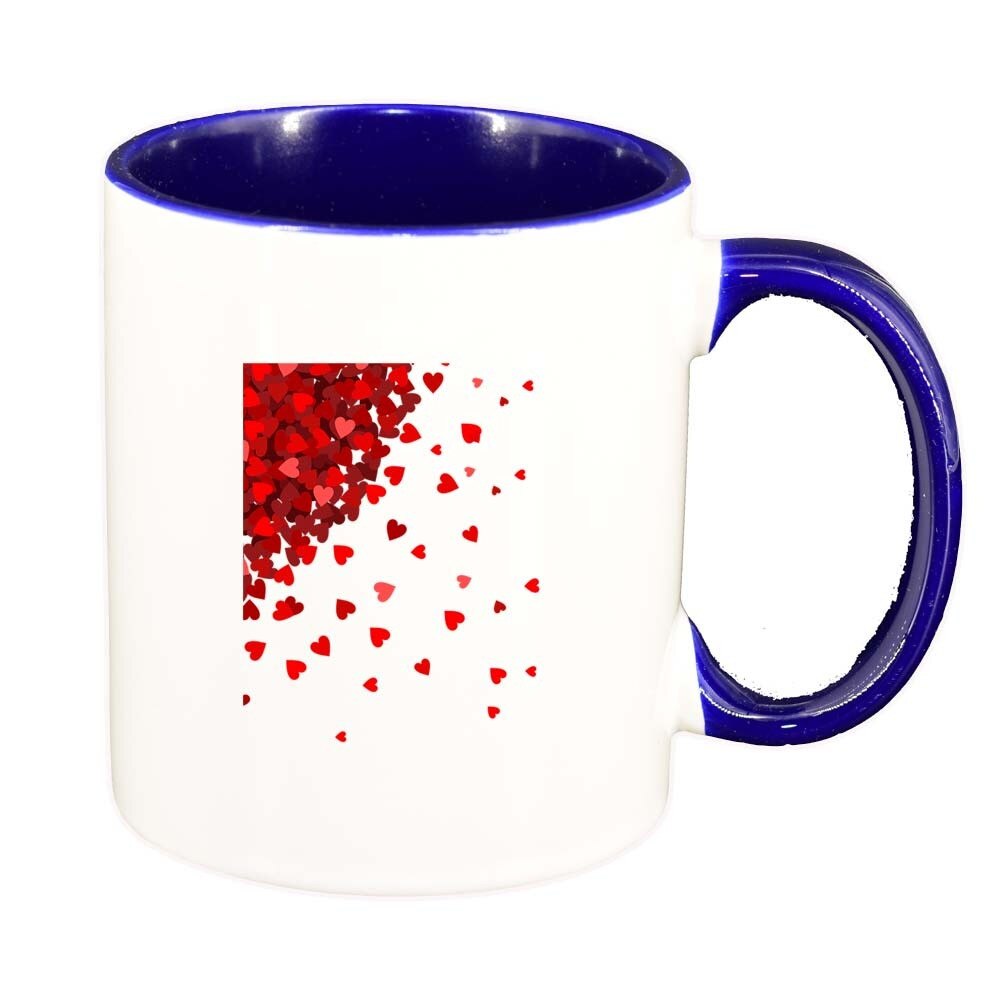 Cana Lovely, interior albastru inchis, 330ml, D277