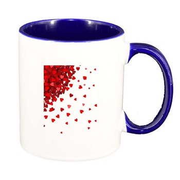 Cana Lovely, interior albastru inchis, 330ml, D277 Cana Lovely, interior albastru inchis, 330ml, D277