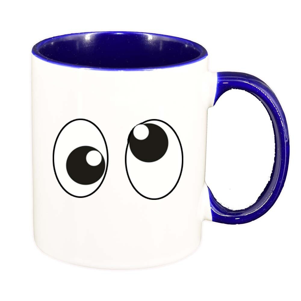 Cana Eyes, interior albastru inchis, 330ml, D269