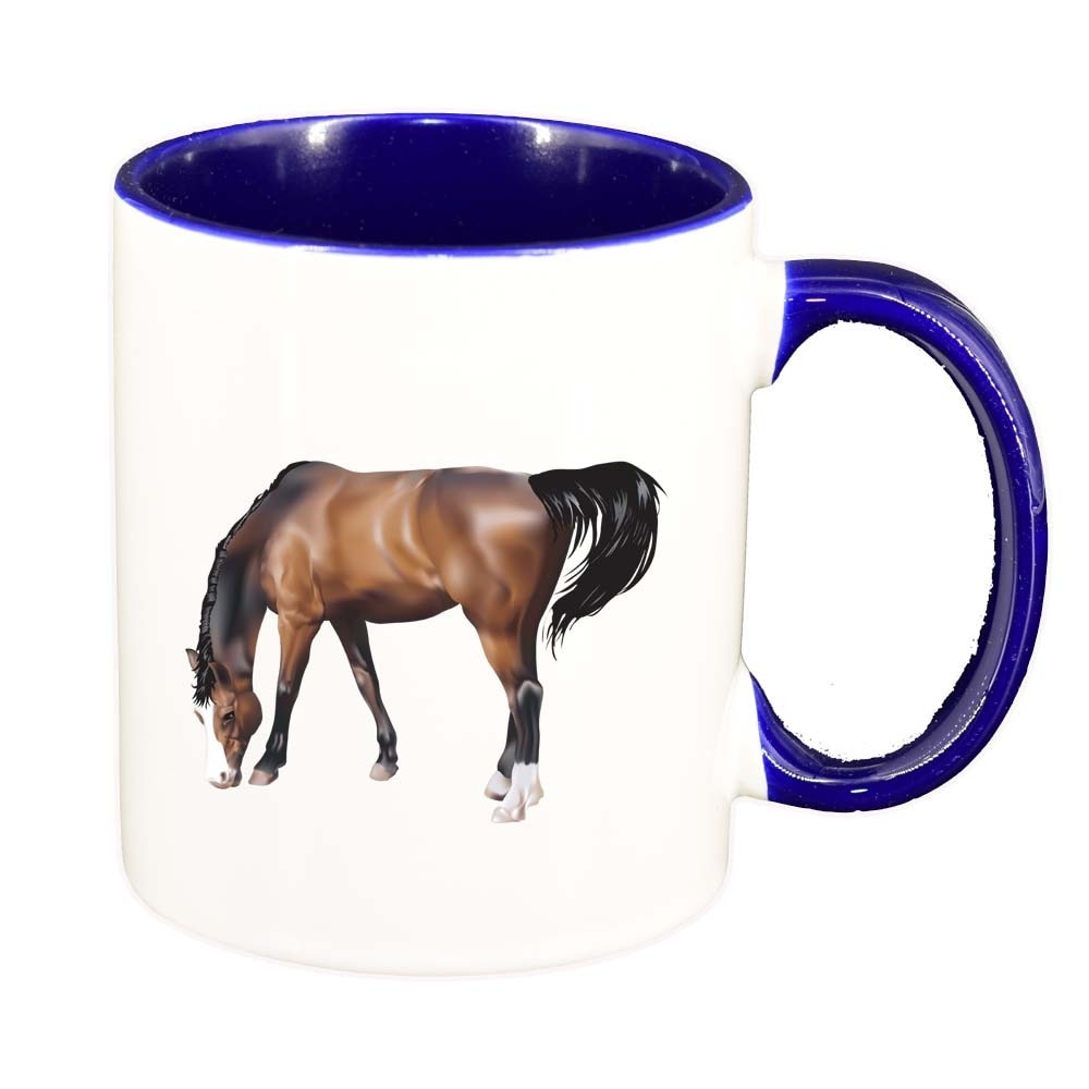 Cana Cal, interior albastru inchis, 330ml, D208