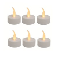Set 6 lumanari tip pastila cu led PMS functionare realista cu baterii incluse