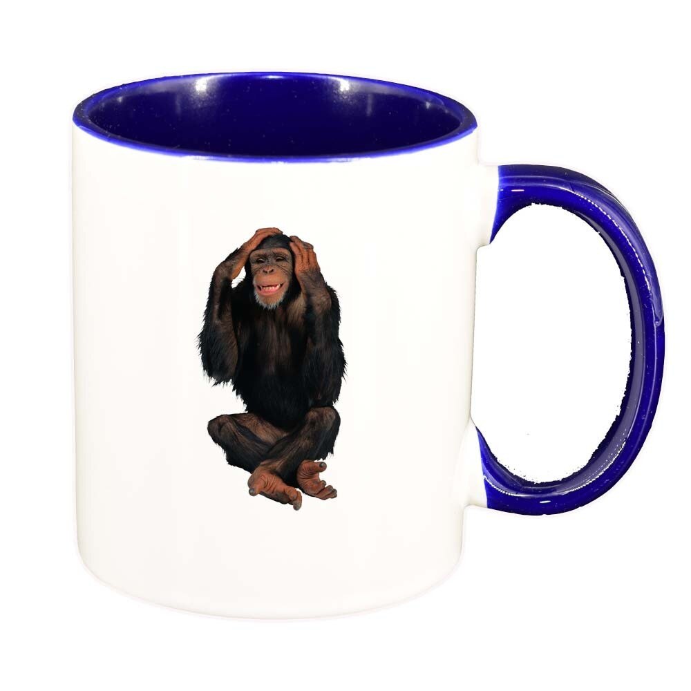 Cana Maimuta, interior albastru inchis, 330ml, D203